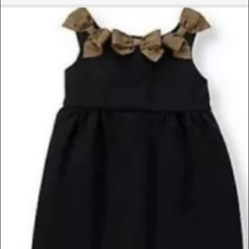 Janie and Jack Butterscotch Dress with Bows